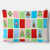 クリスマスカラフルパターン アクセサリーポーチ (裏面)