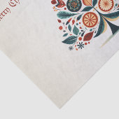 クリスマスカラフルパーティーツリースカンジナビアフォークアート 薄葉紙 (詳細)