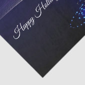 クリスマスカラフルパーティーツリーネイビーブルー素朴 薄葉紙 (詳細)