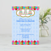 クリスマスカラフルパーティー 招待状 (スタンド正面)