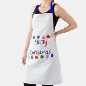 クリスマスカラフルボールメリークリスマスエプロン エプロン (インサイチュ)