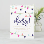 クリスマスカラフルライトクリスマスパーティー 招待状 (スタンド正面)