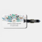 クリスマスカラフルリース ラゲッジタグ (裏面横)