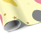 クリスマスカラフル円パターン ラッピングペーパー (ロールコーナー)