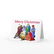 クリスマスカラフル出生シーン