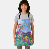 クリスマスカラフル恐竜 エプロン (インサイチュ)
