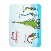 クリスマスカラフル漫画のキャラクター マグネット (縦)