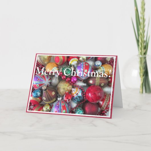 クリスマスカラフル装飾品コレクション シーズンカード (正面)