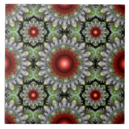 クリスマスカラフル赤い装飾 タイル