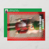 クリスマスカラフル軍人クローズアップのポストカード。 ポストカード (正面/裏面)