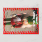 クリスマスカラフル軍人クローズアップのポストカード。 ポストカード (正面)