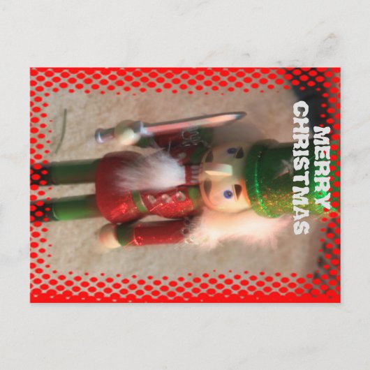 クリスマスカラフル軍人クローズアップのポストカード。 ポストカード (正面)