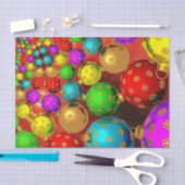 クリスマスカラフル飾りジュビリー 薄葉紙 (クラフト)