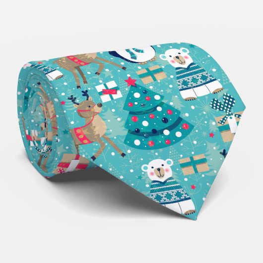 クリスマスカラフル ネクタイ (ロール)