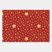 クリスマスカラフル ラッピングペーパーシート (正面3)