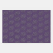 クリスマスカラフル ラッピングペーパーシート (正面3)