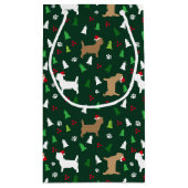 クリスマスカランテリアドッグズホリデーケアンズ スモールペーパーバッグ (裏面)