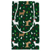 クリスマスカランテリアドッグズホリデーケアンズ スモールペーパーバッグ (正面)