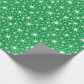クリスマスカラーとスノーフレークのラッピング紙 ラッピングペーパー (角)