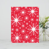 クリスマスカラーと雪片スクラップブック紙 (スタンド正面)