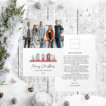 クリスマスカラーの可愛い家フォトビジネス