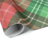 クリスマスカラーの格子模様 ラッピングペーパー (ロールコーナー)