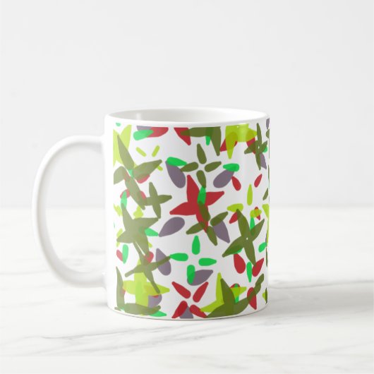 クリスマスカラーは明るい コーヒーマグカップ (左)