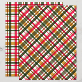 クリスマスカラーズプレイド