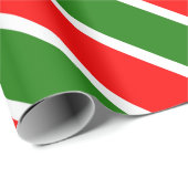 クリスマスカラーズレッドホワイトグリーントレンドテンプレート ラッピングペーパー (ロールコーナー)