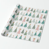 クリスマスカラーノールクリスマス ラッピングペーパー (アンロールド)