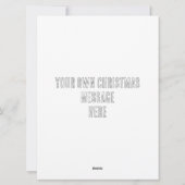 クリスマスカラーリングのグリーティングで冬のサンタ色 シーズンカード (裏面)