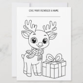 クリスマスカラーリングアクティビティペ子供へージ シーズンカード (裏面)