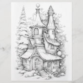 クリスマスカラーリングページ、アダルトカラーリングポスター (正面)