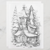 クリスマスカラーリングページ、アダルトカラーリングポスター (正面/裏面)