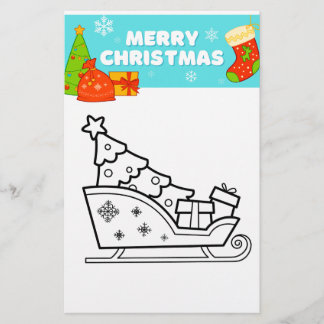 クリスマスカラーリングページ！ チラシ