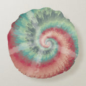 クリスマスカラー絞り染めラウンド装飾用クッション ラウンドクッション (裏面)