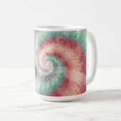 クリスマスカラー絞り染め コーヒーマグカップ (正面右)