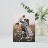 クリスマスカリグラフィーレタリング写真 シーズンポストカード (スタンド正面)