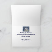 クリスマスカリフォルニアウイルバード自然アート シーズンカード (内部)