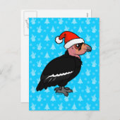 クリスマスカリフォルニアコンドル シーズンポストカード (正面/裏面)