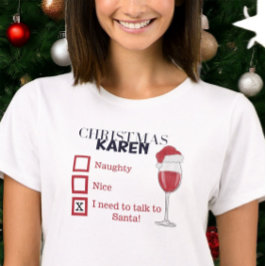 クリスマスカレンいけなニースワインカおもしろいーレン Tシャツ