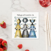 クリスマスカロラーズエンジェルズコーラスシンガーズホリデー スタンダードカクテルナプキン (インサイチュ)