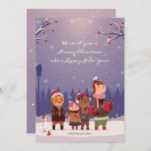 クリスマスカロラーズホリデーカード シーズンカード (正面/裏面)