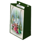 クリスマスカロラーズホリデーヴィンテージパーティーバッグ スモールペーパーバッグ (裏面アングル)