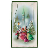 クリスマスカロラーズホリデーヴィンテージパーティーバッグ スモールペーパーバッグ (正面)