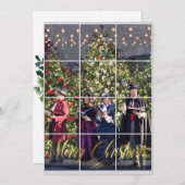 クリスマスカロラ飾ーズツリーズスノー秋フラット シーズンカード (正面/裏面)