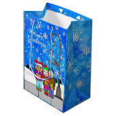 クリスマスカロリングチルドレンフェスティバルホリデイ ミディアムペーパーバッグ (正面アングル)