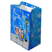 クリスマスカロリングチルドレンフェスティバルホリデイ ミディアムペーパーバッグ (裏面アングル)