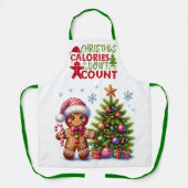 クリスマスカロリーがカウントされない エプロン (正面)
