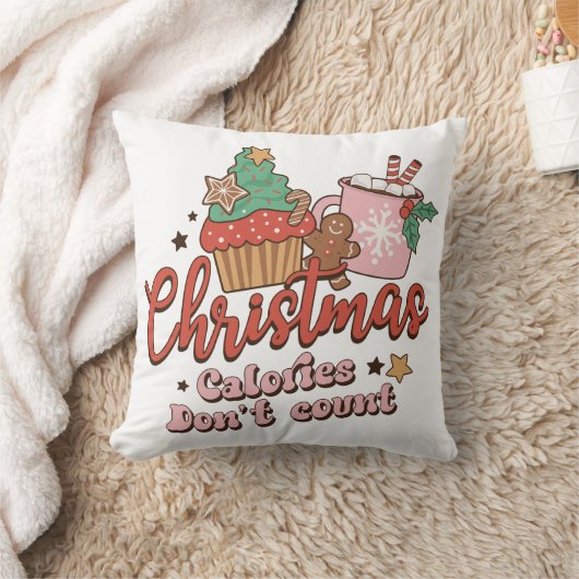 クリスマスカロリーがカウントされない クッション (ブランケット)